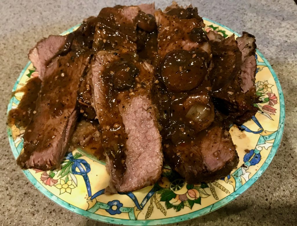 Slow Cooker TriTip Roast Under the Jacaranda Tree