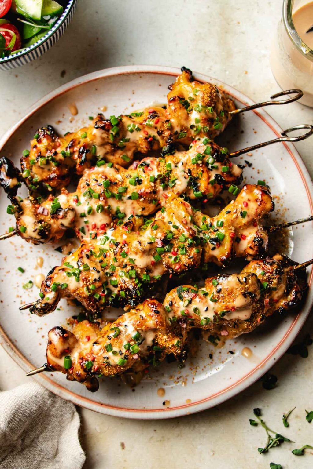 Bang Bang Chicken Skewers | Under the Jacaranda Tree